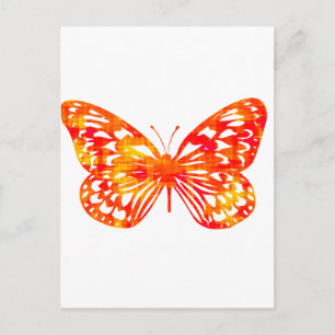 Red Butterfly Briefkaart