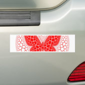 Red Butterfly Bumpersticker (Op auto)
