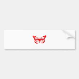 Red Butterfly Bumpersticker