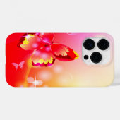 Red Butterfly Case-Mate iPhone Case (Achterkant (horizontaal))