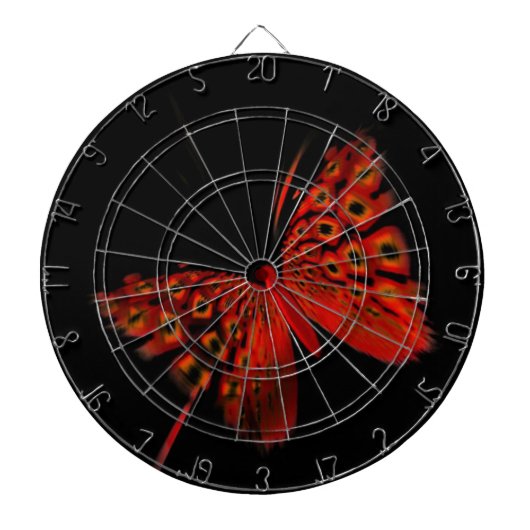 Red Butterfly Dartbord (Voorkant)