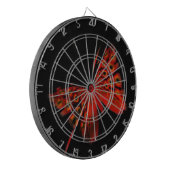 Red Butterfly Dartbord (Voorkant Links)