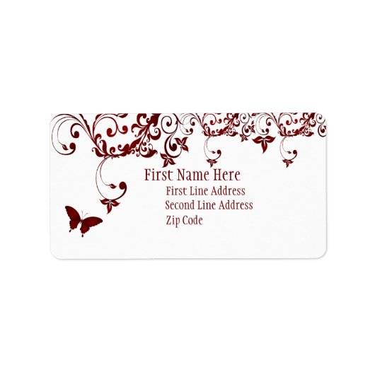 Red Butterfly Etiket (Voorkant)