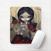 "Red Butterfly Ferret" Mousepad Muismat (Met muis)