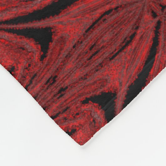 Red Butterfly Fleece Deken (Hoek)