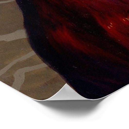 Red Butterfly Fretten gothic fairy Art Print (Hoek)