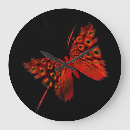 Red Butterfly Grote Klok (Voorkant)