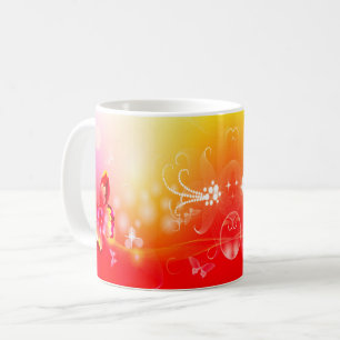 Red Butterfly Koffiemok