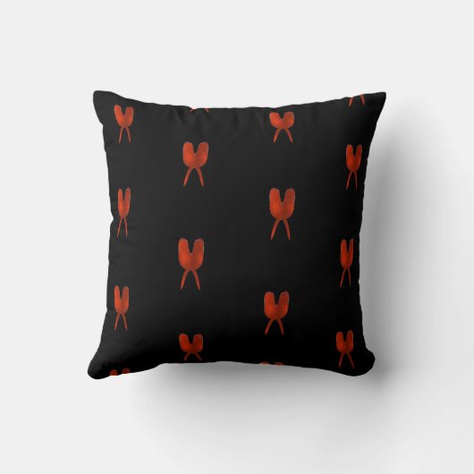 Red Butterfly Kussen (Achterkant)