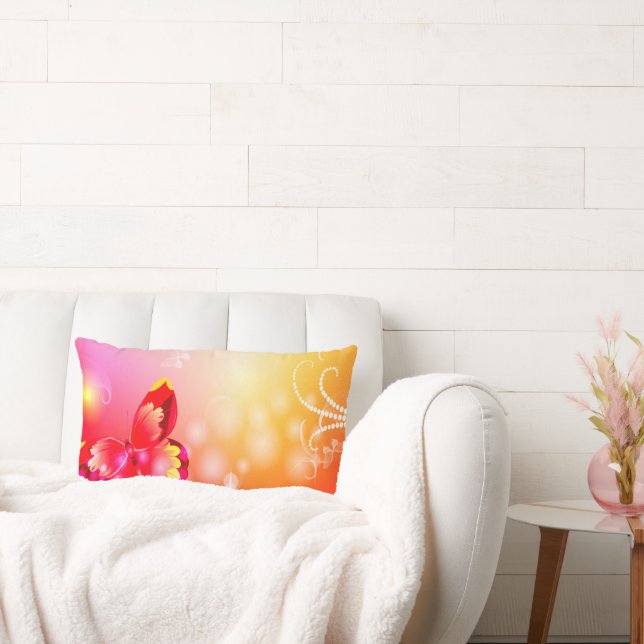 Red Butterfly Kussen (Bank)