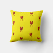 Red Butterfly Kussen (Achterkant)