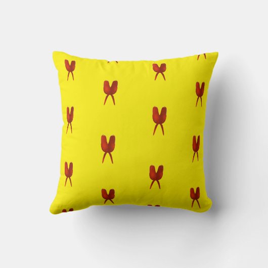 Red Butterfly Kussen (Achterkant)