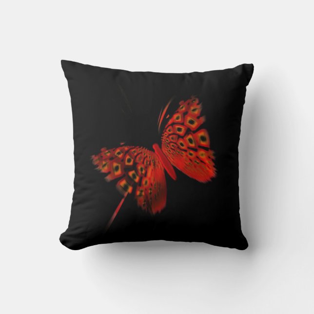 Red Butterfly-kussen Kussen (Voorkant)
