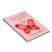 Red Butterfly-laptop Notitieboek (Rechterzijde)
