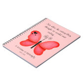 Red Butterfly-laptop Notitieboek (Linkerzijde)