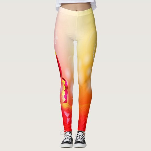 Red Butterfly Leggings (Voorkant)