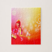 Red Butterfly Legpuzzel (Verticaal)