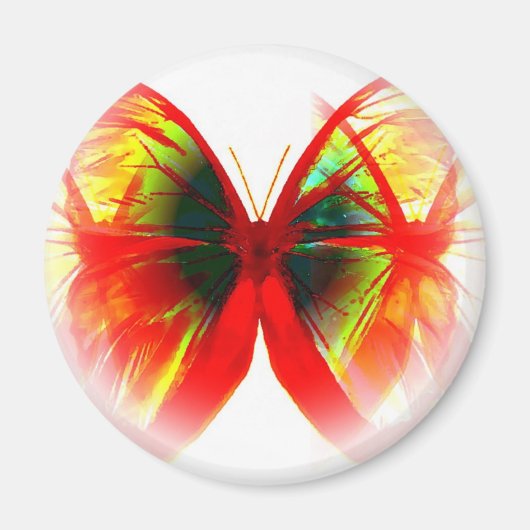Red Butterfly Magneet (Voorkant)