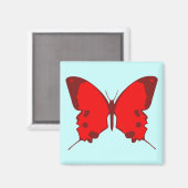 Red Butterfly Magneet (Voorkant / Achterkant)