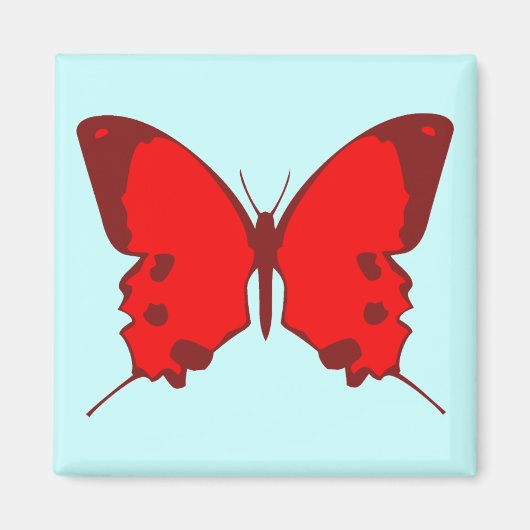 Red Butterfly Magneet (Voorkant)