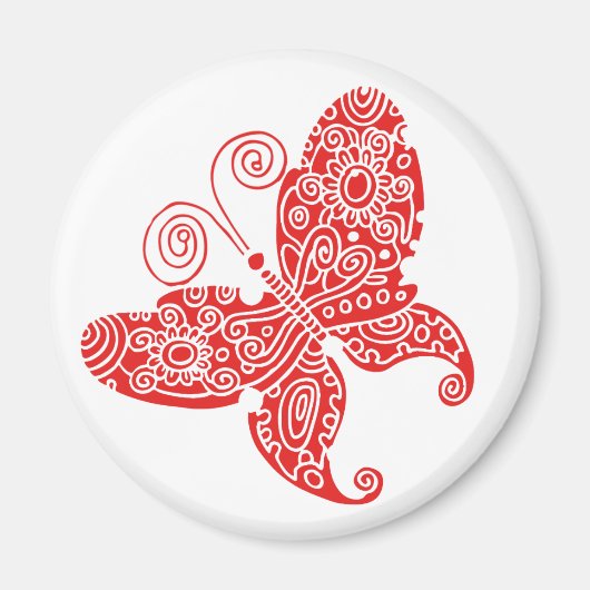 Red Butterfly Magnet (Voorkant)
