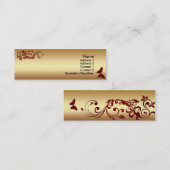 Red Butterfly Mini Visitekaartje (Voorkant / Achterkant)