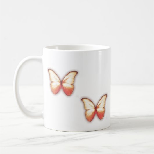 Red Butterfly Mug Koffiemok (Links)