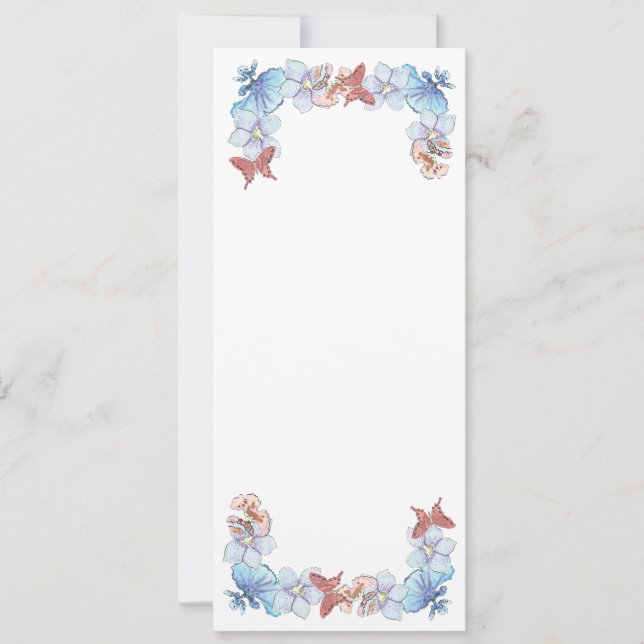 Red Butterfly Orchid Matte 4 x 9,25 inch (Voorkant)