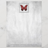 Red Butterfly - Papierblad op maat (Voorkant)