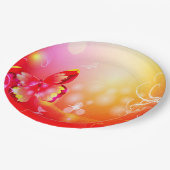 Red Butterfly Papieren Bordje (Gekanteld)