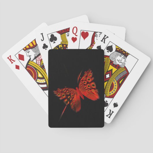 Red Butterfly Pokerkaarten (Achterkant)