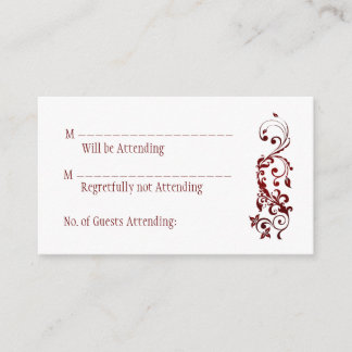 Red Butterfly Reply Kaarten