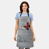 Red Butterfly Rustic Schort op maat (Gedragen)