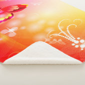 Red Butterfly Sherpa Deken (3/4)