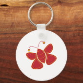 Red Butterfly Sleutelhanger (Voorkant)