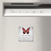 Red Butterfly sparen de Magnet van de Datum (Insitu (Vaatwasser))