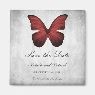 Red Butterfly sparen de Magnet van de Datum