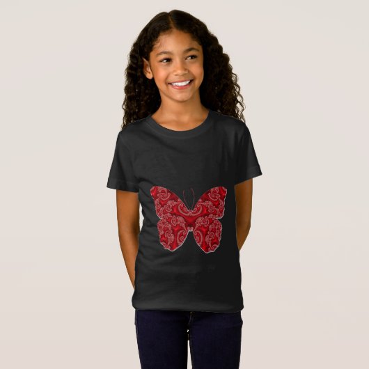 Red Butterfly T-shirt (Voorkant volledig)