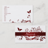 Red Butterfly Visitekaartje (Voorkant / Achterkant)