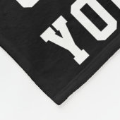 Red | BW Voetbal Naam | Nummer | team Fleece Deken (Hoek)