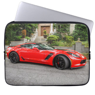 Red C7 Chevrolet Corvette Laptop Sleeve