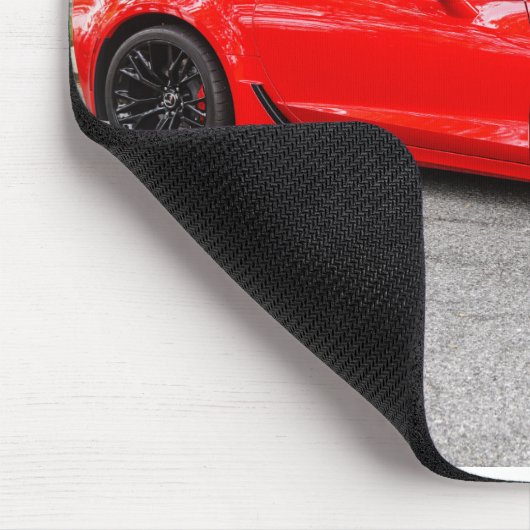 Red C7 Chevrolet Corvette Muismat (Hoek)