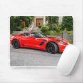 Red C7 Chevrolet Corvette Muismat (Met muis)