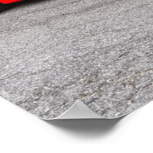 Red C7 Chevrolet Corvette Poster (Hoek)