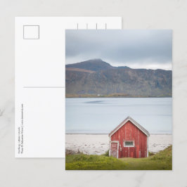 Red Cabin Ramberg Lofoten Briefkaart