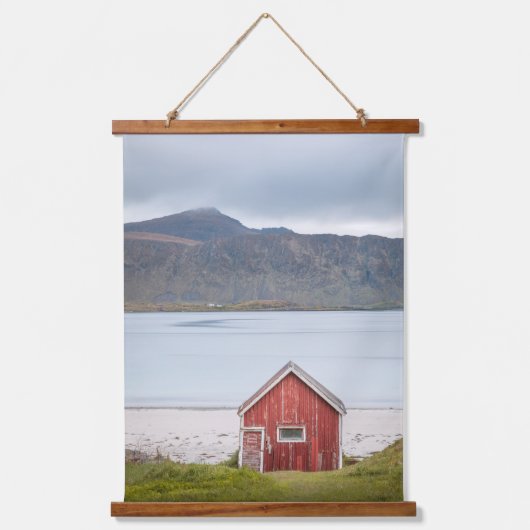 Red Cabin Ramberg Lofoten Hangend Wandkleed (Voorkant)