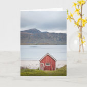 Red Cabin Ramberg Lofoten Kaart (Gele Bloem)