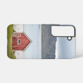 Red Cabin Ramberg Lofoten Samsung Galaxy Hoesje (Achterkant horizontaal)