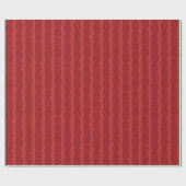 Red Cable Knit Cadeaupapier (Vlak)