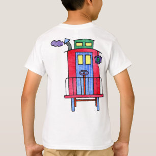 Red Caboose Wave Dag dag T-shirt